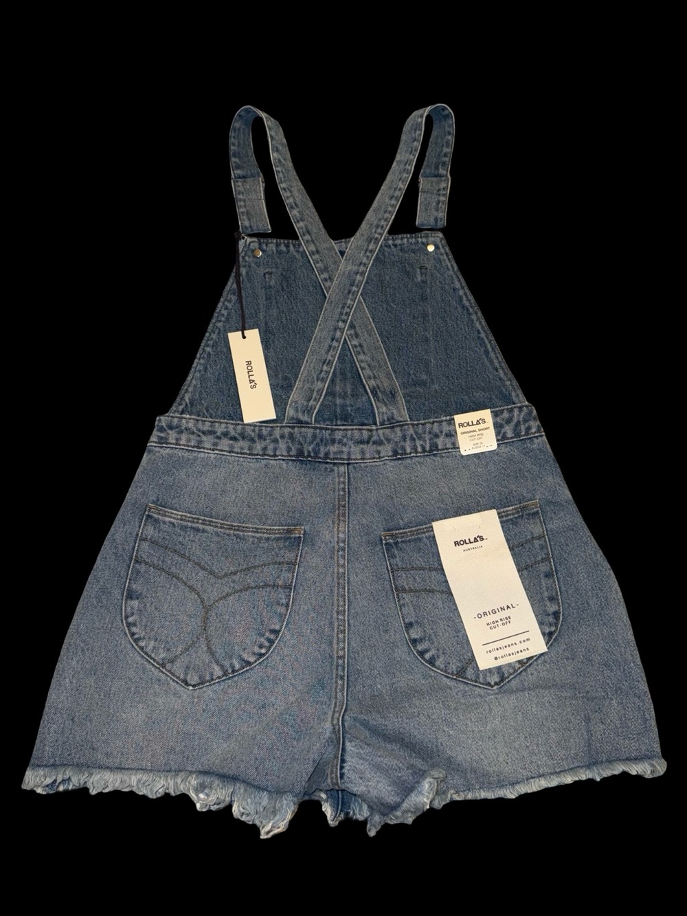 ROLLA’S Original High Rise Cut-Off Short Overalls - Picture 13 of 14